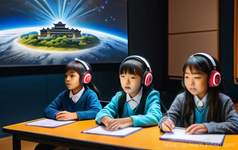 혼합현실 교육의 참여형 학습 모델 - **Immersive History & Space Exploration in a Japanese Classroom**
    A group of 3-4 diverse Japanes...